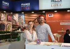 Justine Langlois sur le stand de Business France, qui a mis en avant tout au long du salon, par le biais d'animations culinaires, les produits des entreprises françaises.