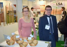 Anne Ponce de Léon et Jean-Yves Abgrall étaient présents pour promouvoir des variétés de pommes de terre françaises
