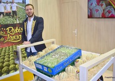 Maxime Mannoni des Rubis de Lansac était venu pour mettre en avant la salade et le melon