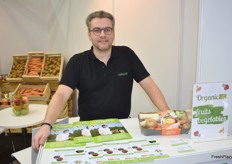 Guillaume Lietard de la société Fort et Vert. C’était la première fois que la société participait au salon. Elle a profité de l’occasion pour promouvoir les compositions, comme par exemple la box soupes.