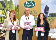 Caroline Basset, Philippe Dupont et Mathilde Viot de la société Perle du Nord venus présenter, en autres, la Baby, jeunes pousses destinées à l'export.