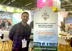 Antoine Frain, Responsable fruits et légumes Biodis venu présenter la gamme Bio de la Baie du Mont Saint-Michel. 
