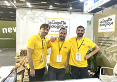 Alexandre, Massi et Benjamin, La Cagette Biologique, présents pour la première fois au Natexpo. 