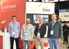 Philippe Royer, Eric Le Moal, Guillaume de Bloois et Erik Jaspers sur le stand de Royal Brinkman.