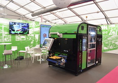 Machine Maf Roda exposée sur le stand.