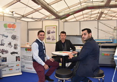 Sylvain Hay, Patrice Simeon et Hassen Dadou de la société Sormaf. 