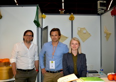 L’équipe de l’entreprise Bio Apply a présenté ses filets tubulaires en cellulose pour F&L