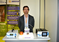 Manuel Piriz de la société Absorger qui propose un analyseur d’éthylène, capable de mesurer des quantités très faible d’éthylène