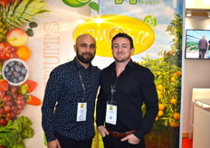 Samir Belkhiri et Tristan Margalet sur le stand de STM Bio et Greype France