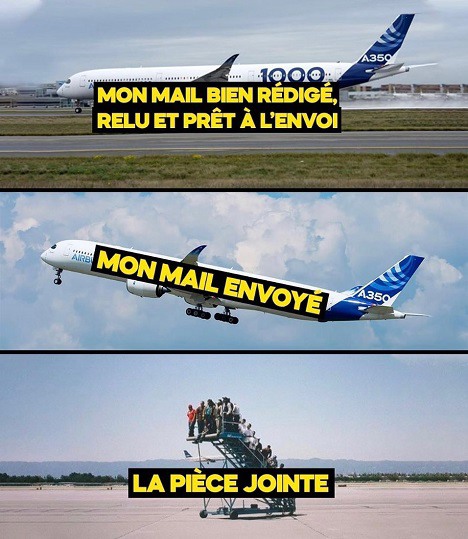 Ne pas oublier la pièce jointe