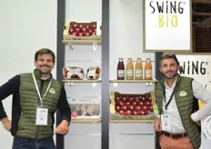 Baptiste Geoffray et Julien Simbault de la marque de pommes et de jus Swing.bio