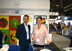 Jonathan Spiteri de la filiale espagnole Natexxo de Frulexxo et Dominique Monfraix, venus présenter leur gamme de produits d'importation Maroc et Espagne 