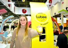 Alice Gianola avec Lubee, pomme jaune 100 % bio révélée au Fruit Attraction 2022