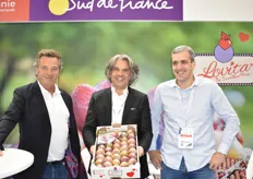 Eric Tastayre, Sébastien Guy et Benoit Duparc sur le stand Lovita