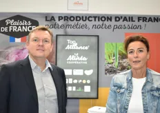 Hervé Hel et Céline Vezian sur le stand de Top Alliance-Alinéa