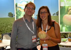 Nicolas Drezet et Claire-Marie Isnard de Philibon/Boyer avec un beau melon