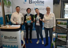 L'équipe de Bioline Agrosciences : Hervé Catteau, Elizabeth Macé, Laura Marangoni et Marie-Claude Bonicel