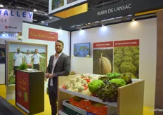 Maxime Mannoni des Rubis de Lansac a présenté sa gamme de melons mais aussi ses différentes variétés de salades