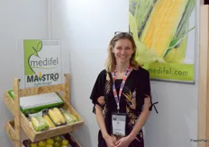 Aurélie Guillen de Medifel était là pour présenter le maïs « Maïstro » 