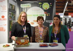 Claire Simon, Patricia Dinahet et Stéphanie Le Gall, ont représenté Savéol et sa gamme de fraises et tomates sans pesticides
