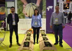 Alexander Lenon, Caroline Trocellier et Patrick Sanchez de la société Soldive, ont présenté leurs melons de quatre origines différentes