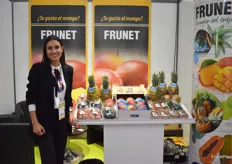 Dounia Lasry de la société Frunet, a communiqué sur sa gamme de fruits exotiques conventionnels et sa gamme ratatouille bio