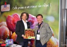 Sébastien Guy Cadillac et Benoît Escande ont fait goûter à l'occasion du salon l'excellente prune Lovita
