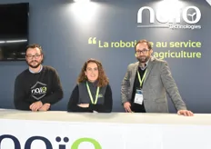 L'équipe de Naïo Technologies : Tristan Dubreuil, Mélanie Clément et Matthias Carrière. 