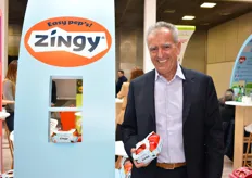 Marc Raffut présente la petite dernière de la gamme : Zingy sur le stand Innatis