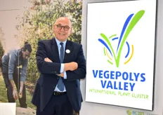 Yves Gidoin, président d'Angers Loire Développement, venu représenter Vegepolys Valley au Fruit Logistica. Le salon fut également l'occasion de communiquer sur l'IHC 2022, congrès mondial de l'horticulture, qui se déroulera cette année à Angers du 14 au 20 août 