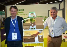 L’entreprise Saica a présenté ses emballages faits à 100 % en papier recyclé avec Davide Clementi et Jean-Claude Doux