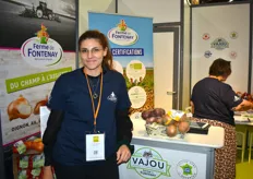 Elise Justal de la société Val Légumes / Ferme de Fontenay, a présenté une innovation Connecting Food, un QR code qui donne accès au consommateur à des informations sur le produit