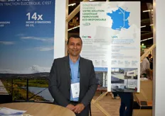 Angel Casado (VIIA) sur le stand Rail Logistics Europe 